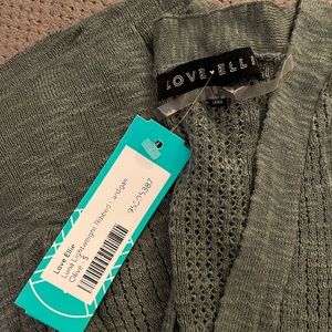 Love Ellie (Stitch Fix) olive stretch cardigan - SZ small NWT